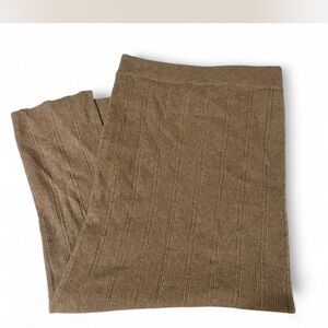 Women’s Long Tan Knit Skirt